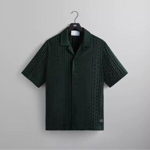 Kith Cotton Eyelet Boxy Collared Overshirt